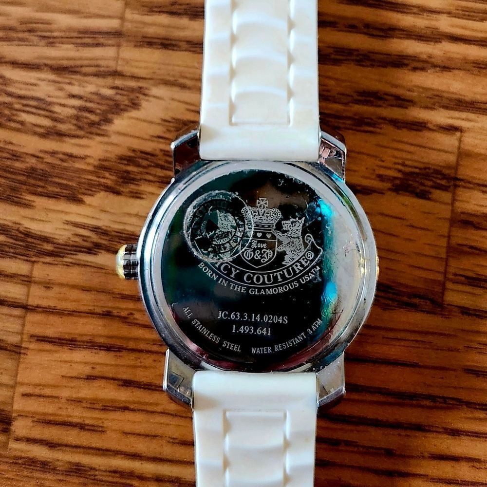 JUICY COUTURE Vintage Silver And Crystal Boyfriend Watch WHIMSYGOTH - Picture 3 of 14